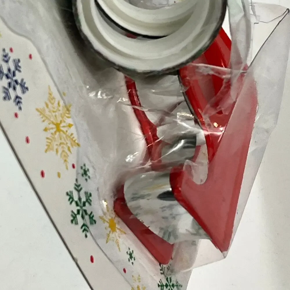 Vtg Christmas Tape Set 3 Mini Dispensers Foil & Patterned Rolls 1990s Taiwan